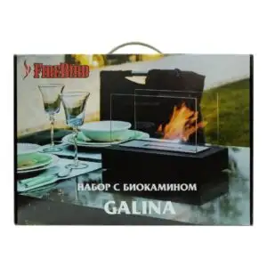 Набор с биокамином GALINA, биотопливом (1.5л.), зажигалкой