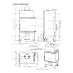 Каминная топка Romotop HEAT R/L 2g S 50.44.33.23 угловая с раздельным стеклом