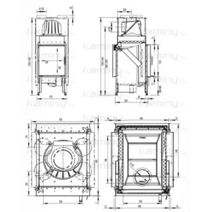 Каминная топка Austroflamm 45x51 K II  производитель Austroflamm