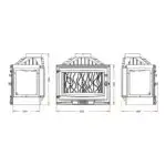 Каминная топка Invicta 700 SELENIC три стекла