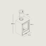 Печь камин Rocal HABIT 50V T