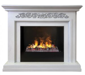 Каминокомплект Портал LETICIA с очагом 3D HELIOS 26 (цена с учетом стоимости очага 3D HELIOS 26).