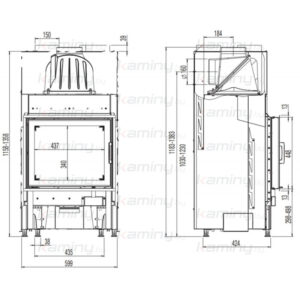 Каминная топка Austroflamm 55x45 K 2.0 производитель Austroflamm