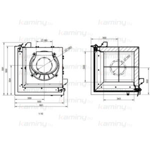 Каминная топка Austroflamm 55x55x57 K 3.0 производитель Austroflamm