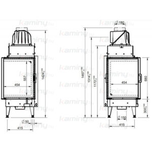 Каминная топка 55x55x68 K 3.0 производитель Austroflamm