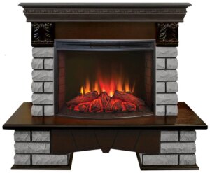 Каминокомплект Портал COUNTRY LUX ROCK 25 с очагом EVRIKA 25