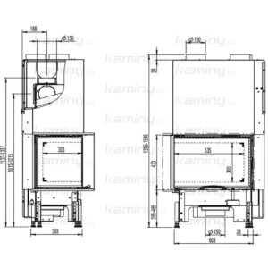 Каминная топка Austroflamm 63x40x42 S 2.0 Left производитель Austroflamm