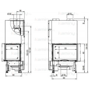 Каминная топка Austroflamm 63x40x42 S 2.0 Right производитель Austroflamm