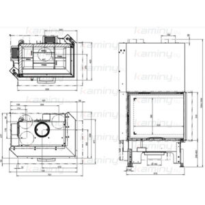 Каминная топка Austroflamm 63x40x51 S 2.0 Right производитель Austroflamm