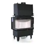 Каминная топка Defro Home RIVA SM BL SHORT угловая, с водяным контуром