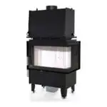Каминная топка Defro Home RIVA SM BP SHORT угловая, с водяным контуром