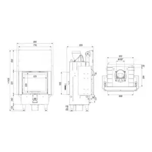 Каминная топка DEFRO HOME INTRA SM T G