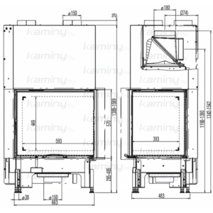 Каминная топка Austroflamm 69x49x57 S 2.0 Right производитель Austroflamm