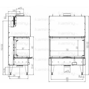 Каминная топка Austroflamm 75x35x45 S3 2.0  производитель Austroflamm
