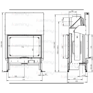 Каминная топка Austroflamm 75x51 SII 2.0 производитель Austroflamm