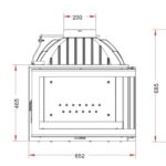 Угловая каминная топка Invicta d’Angle R правое стекло