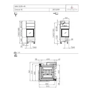 Каминная топка Spartherm Mini 2LRh