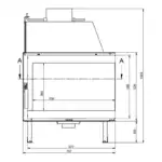 Каминная топка KFD ECO 70 L/R