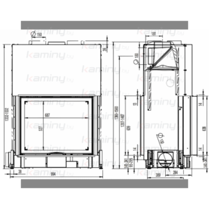 Каминная топка Austroflamm 80x64 S II 2.0 производитель Austroflamm