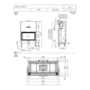 Каминная топка Spartherm Varia-1V-87h