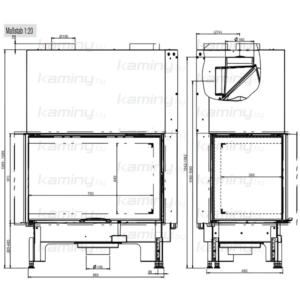 Каминная топка Austroflamm 89x49x57 S 2.0 Left производитель Austroflamm