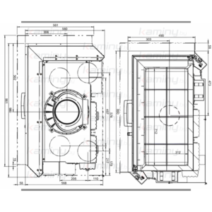 Каминная топка Austroflamm 89x49x57 S 2.0 Left производитель Austroflamm