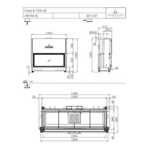 Каминная топка Spartherm Varia B-120h