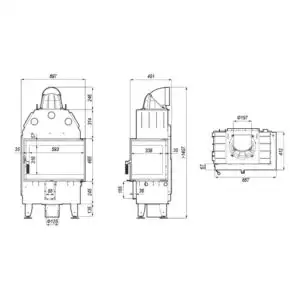 Каминная топка DEFRO HOME INTRA SM BL MINI