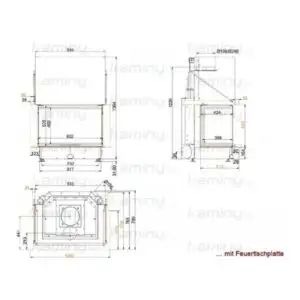 Топка Brunner Panorama-Kamin 57/40/85/40 производитель Brunner