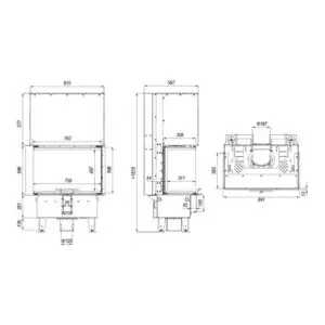 Каминная топка DEFRO HOME INTRA SM C G