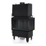 Каминная топка Defro Home RIVA SM BP SHORT угловая, с водяным контуром