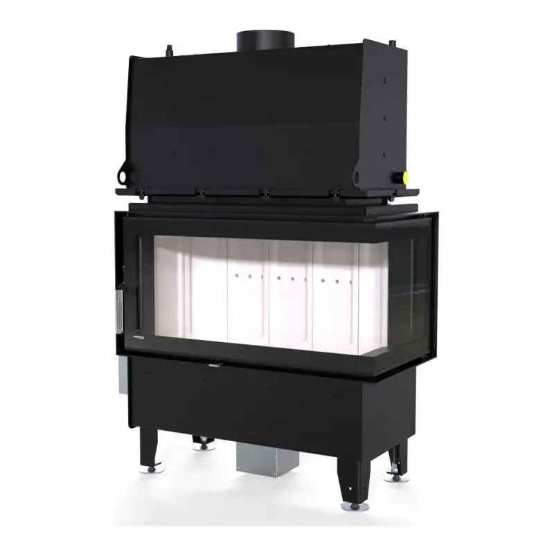 Каминная топка DEFRO HOME RIVA ME BP SHORT угловая, с водяным контуром