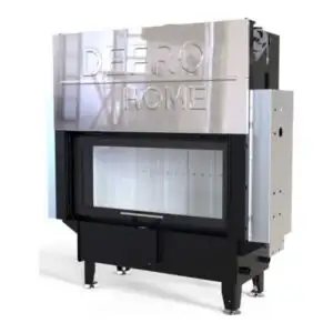 Каминная топка Defro Home RIVA LA G SHORT с водяным контуром и подъемом стекла вверх