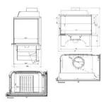 Каминная топка KFD ECO iLUX 90