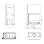 Каминная топка KFD Linea DF V 1190 4.0