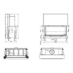Каминная топка KFD Linea H 1320 4.0