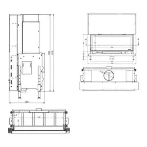 Каминная топка KFD Linea H 1320 4.0