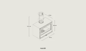 Печь камин Rocal HABIT 80 T