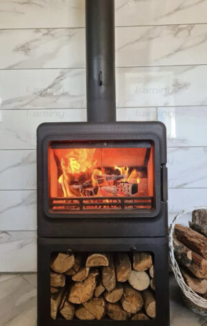 Печь камин FireBird Leopard 9 с дровником
