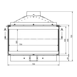 Каминная топка KFD ECO MAX 7 3F basic
