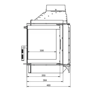 Каминная топка KFD ECO iMAX 7 L/R D standart с шибером