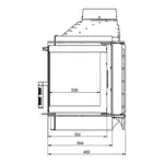 Каминная топка KFD ECO MAX 7 L/R D standart с шибером