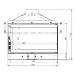 Каминная топка KFD ECO MAX 7 L/R D standart с шибером
