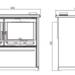 Печь камин Plamen Plamen 850 Glas