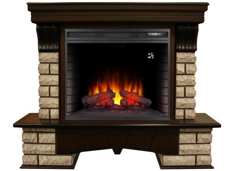 Каминокомплект Портал COUNTRY ROCK 26 с очагом 3D HELIOS 26