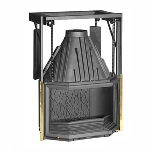 Каминная топка на дровах Invicta Hearth 850 Prismatic LD